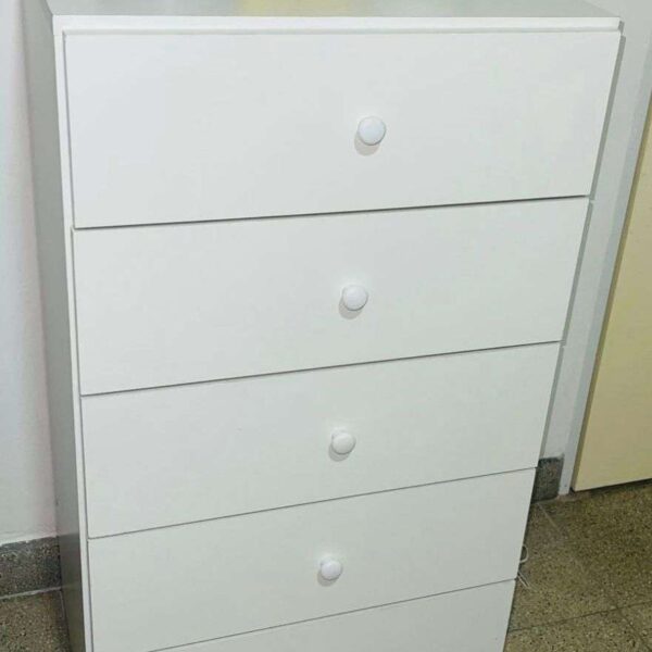 CHIFFONIER MELAMINA. / 1 M X 0.50 / 5 CAJONES